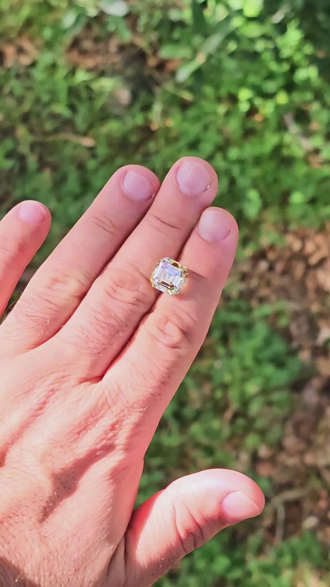 Experimental Samarium YAG, Asscher Cut, 11.24 Carats