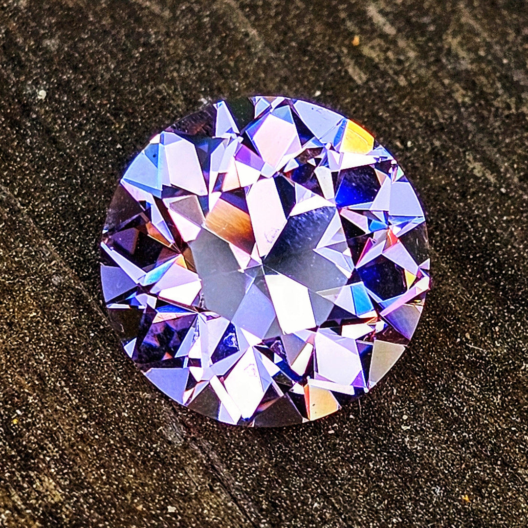 Purple Neodymium YAG, Traditional Round Brilliant Cut, 22.85 Carats - DJEVA
