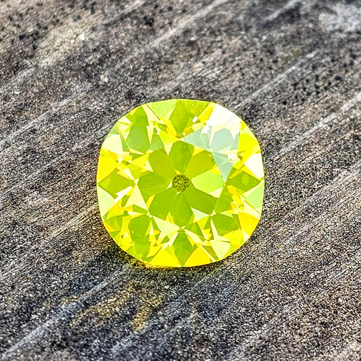Cerium Doped YAG, Antique Cushion Cut, 5.30 Carats