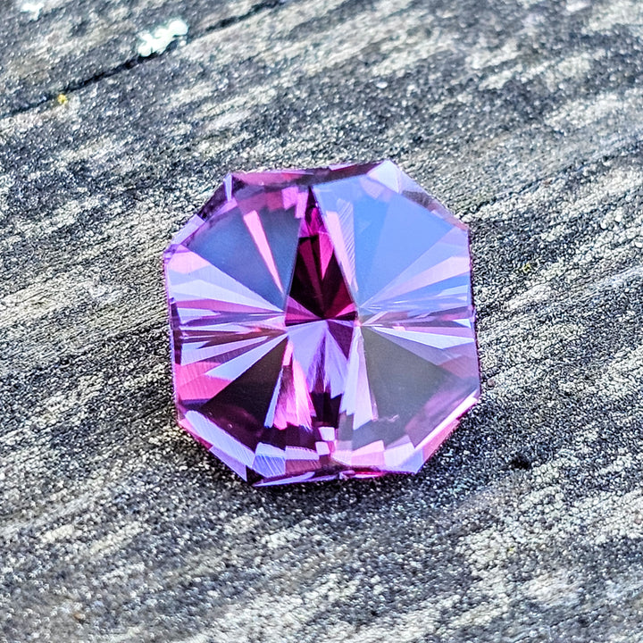 Djeva Color Change Lab Sapphire, Tessellation Cut, 7.81 Carats