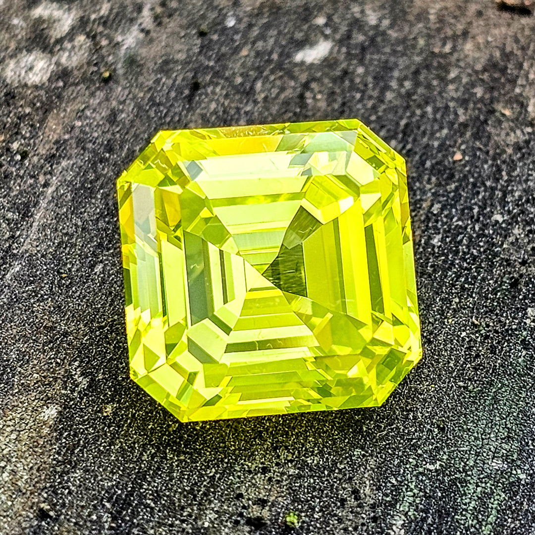 Cerium Doped YAG, Asscher Cut, 18.76 Carats