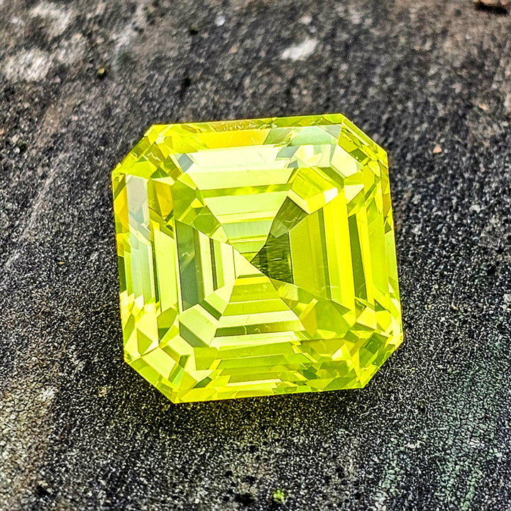 Cerium Doped YAG, Asscher Cut, 18.76 Carats
