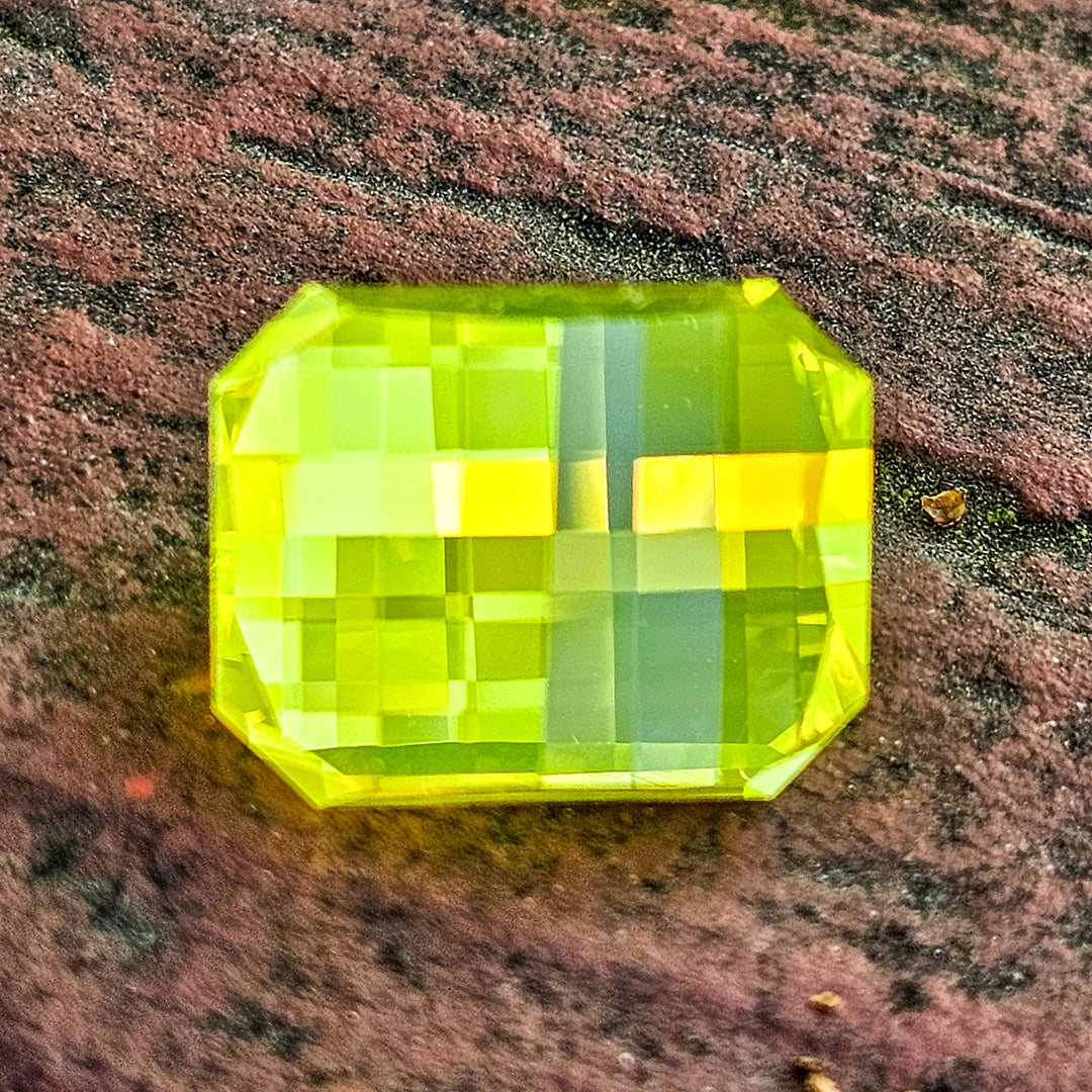 Cerium Doped YAG, Pixel Rectangle Cut, 10.54 Carats