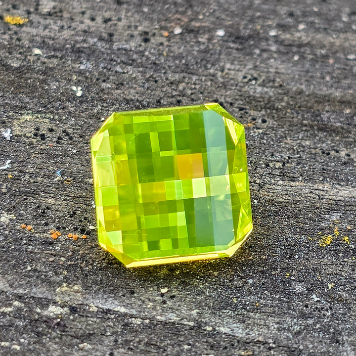 Cerium Doped YAG, Pixel Square Cut, 8.44 Carats