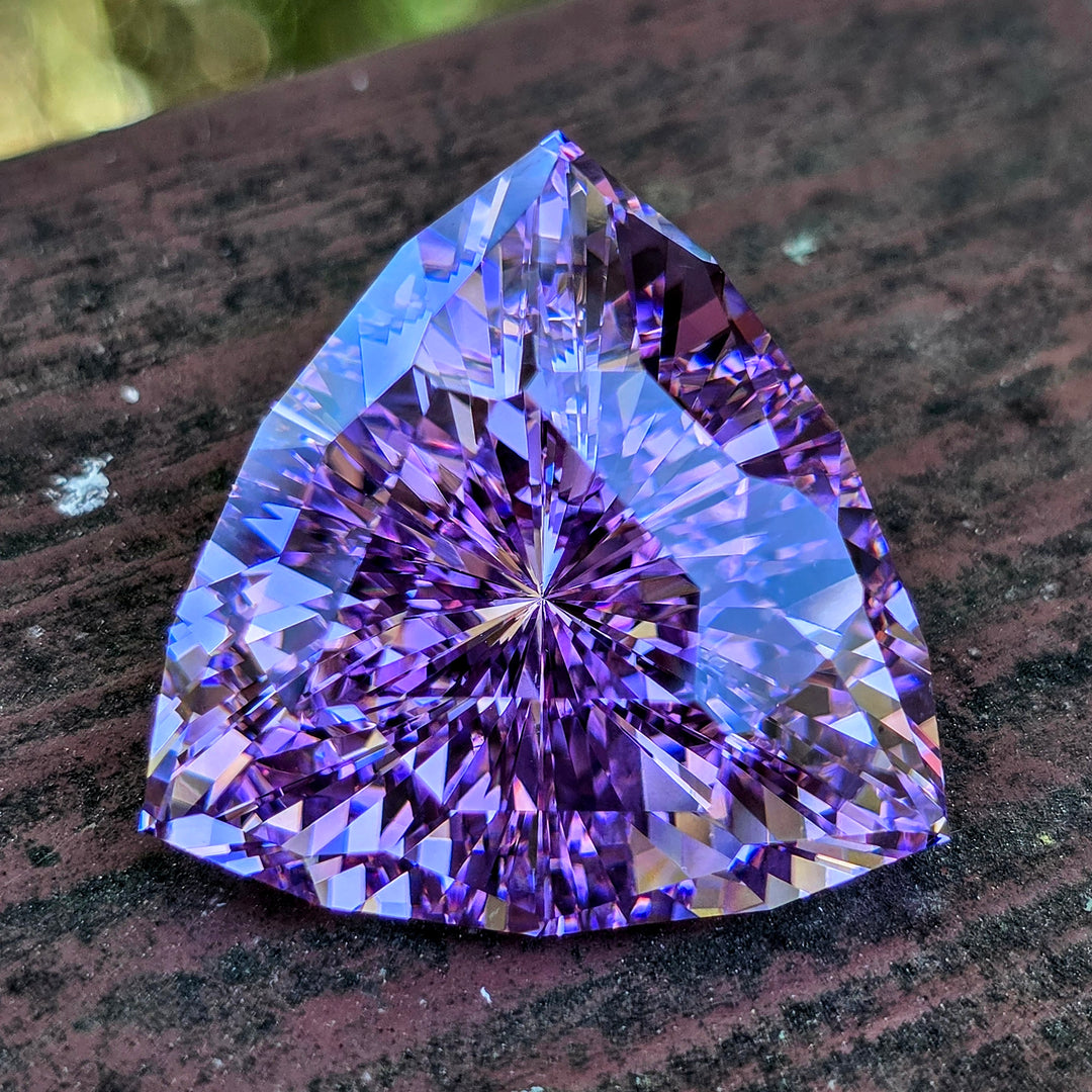 Purple Neodymium YAG, Trillian Internal Reflections Cut, 160.22 Carats