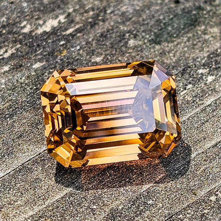 Tangerine Laser Garnet, Emerald Cut, 16.36 Carats