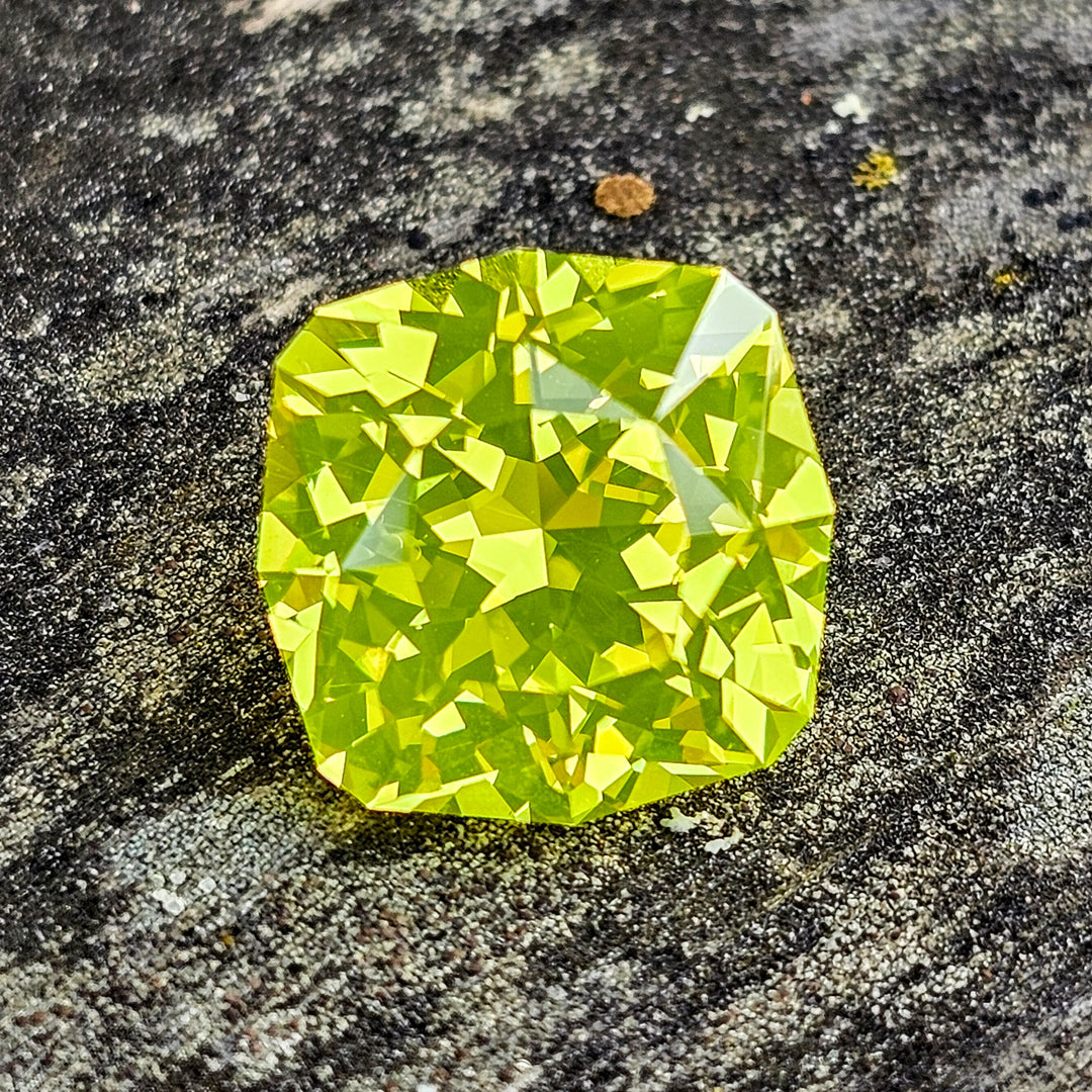 Cerium Doped YAG, House Of Sylas Cushion Cut, 11.18 Carats