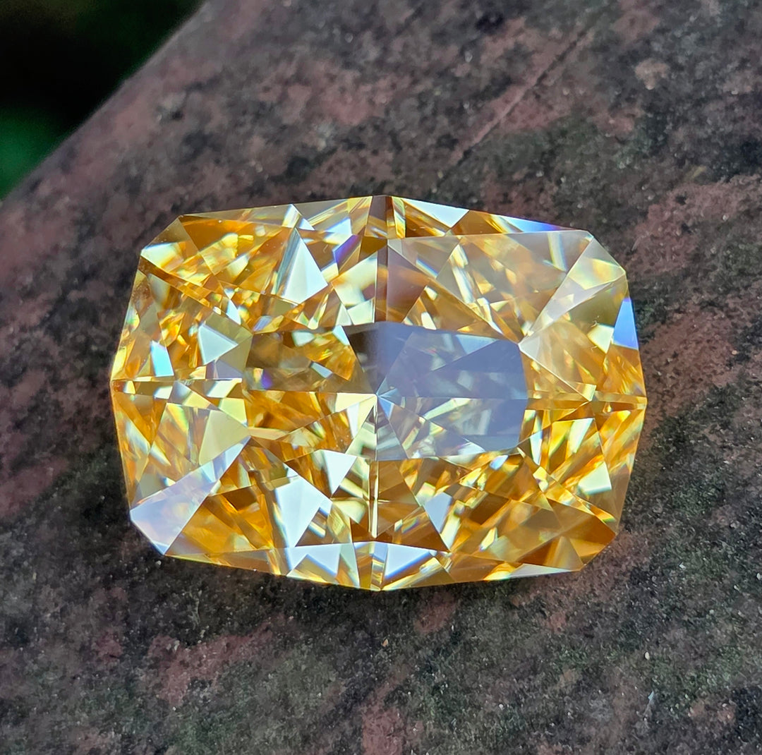 Experimental Samarium YAG, Cushion Internal Reflections Cut, 55.56 Carats