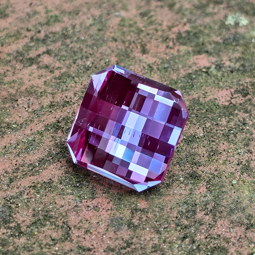 Repurposed Laser Alexandrite, Pixel Rectangle Cut, 8.11 Carats