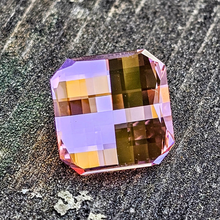 Padparadscha Erbium YAG, Pixel Square Cut, 7.50 Carats