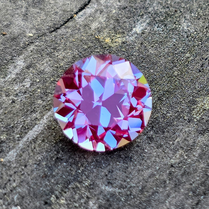 Repurposed Laser Alexandrite, Traditional Round Brilliant Cut, 6.51 Carats