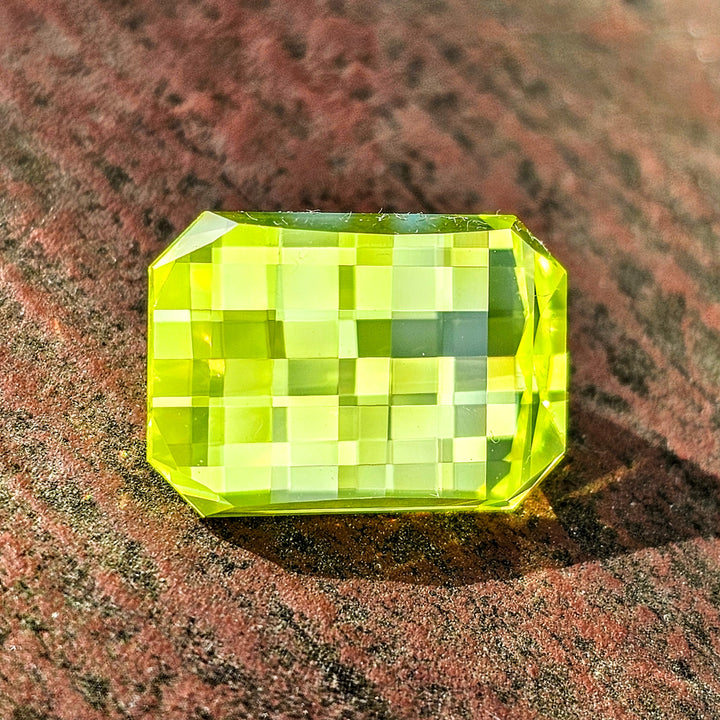 Cerium Doped YAG, Pixel Rectangle Cut, 10.91 Carats