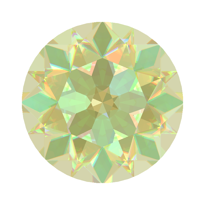 Custom 🦄🌈🪄 Rutile Traditional Round Brilliant Gem
