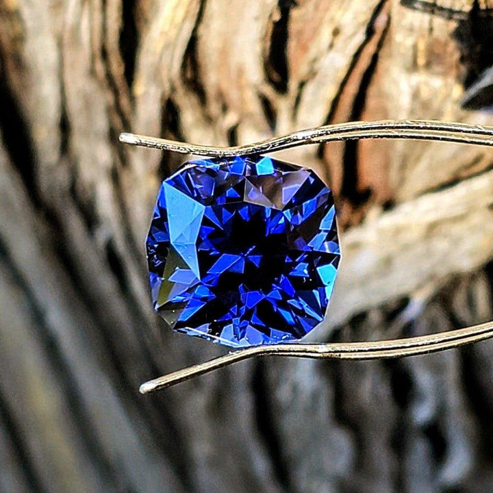 Blue Czochralski Lab Sapphire, House Of Sylas Cushion Cut, 11.4 Carats - DJEVA