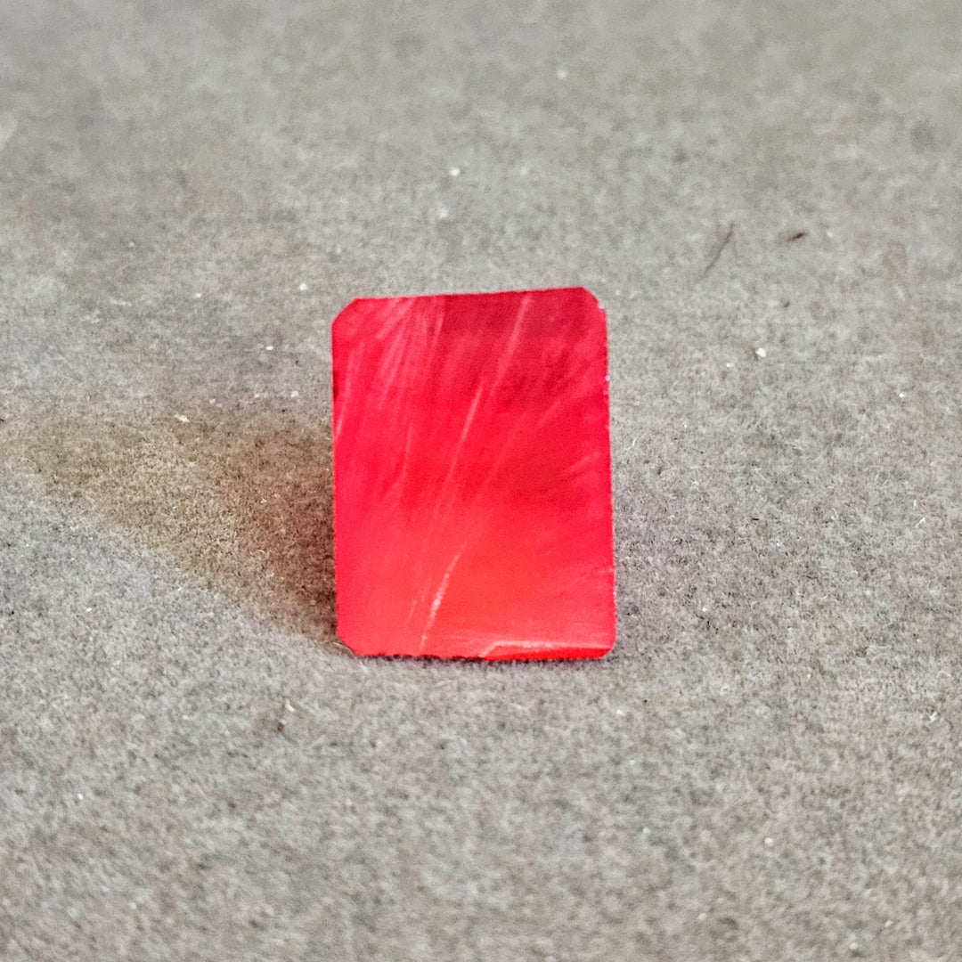 Medium Dark Orange Czochralski Lab Sapphire