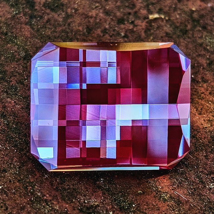 Repurposed Laser Alexandrite, Pixel Rectangle Cut, 25.75 Carats