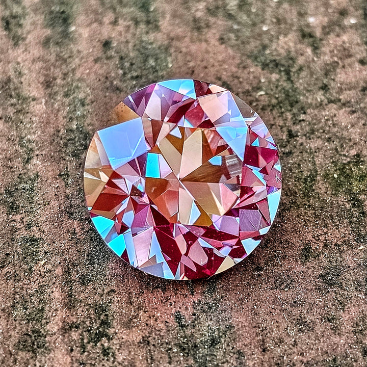 Repurposed Laser Alexandrite, Traditional Round Brilliant Cut, 13.6 Carats