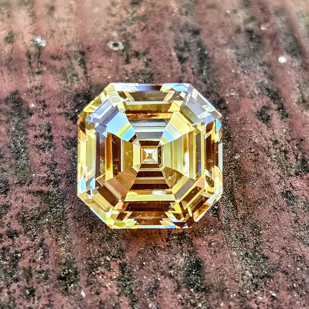 Experimental Samarium YAG, Asscher Cut, 19 Carats