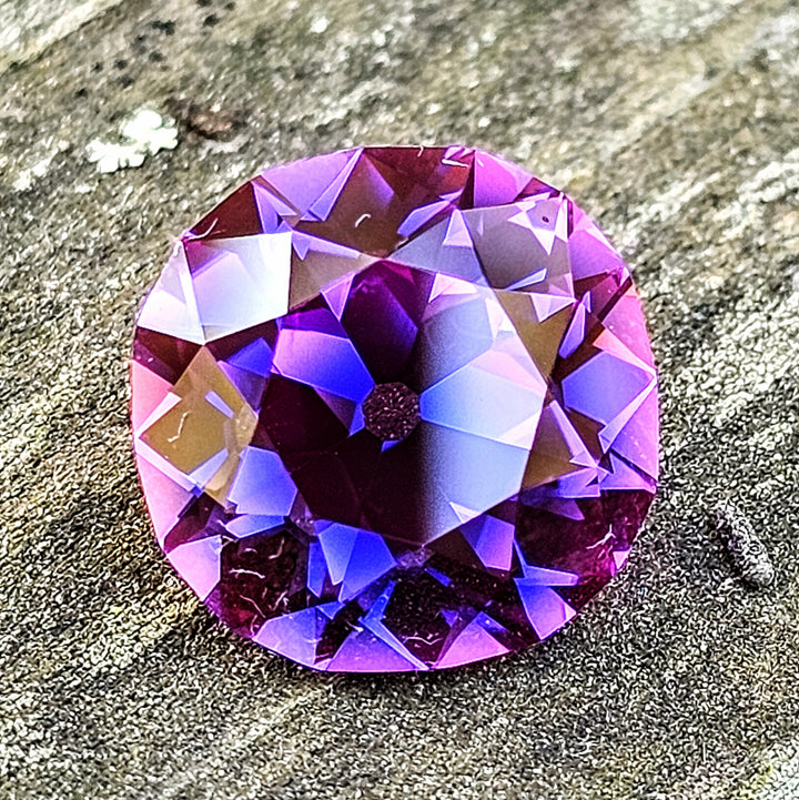 Purple Lab Sapphire, Antique Cushion Cut, 8.45 Carats