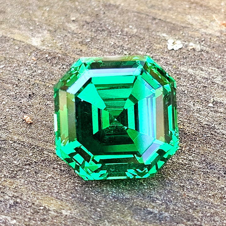 Green CTH YAG, Asscher Cut, 20.65 Carats