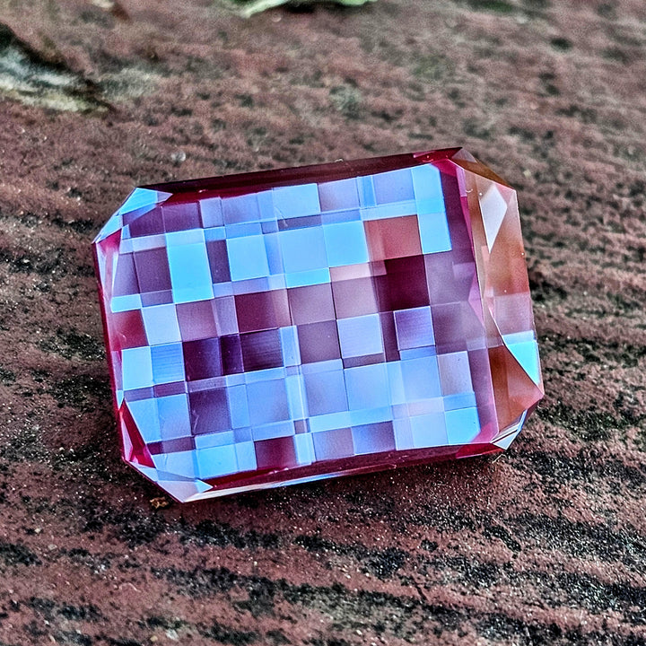 Repurposed Laser Alexandrite, Pixel Rectangle Cut, 36.4 Carats