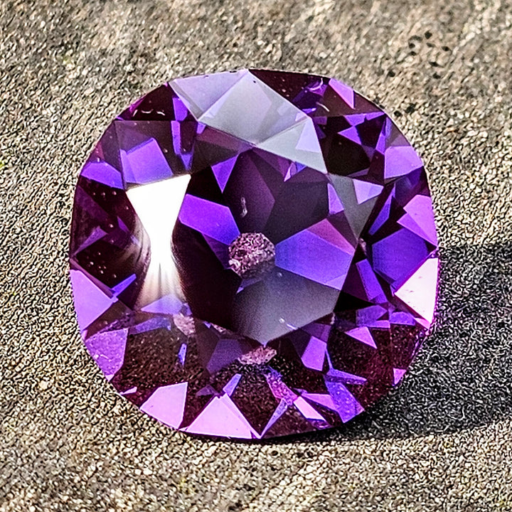 Purple Lab Sapphire, Antique Cushion Cut, 11.14 Carats