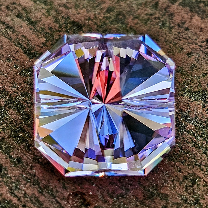 Purple Neodymium YAG, Tessellation Cut, 14.38 Carats