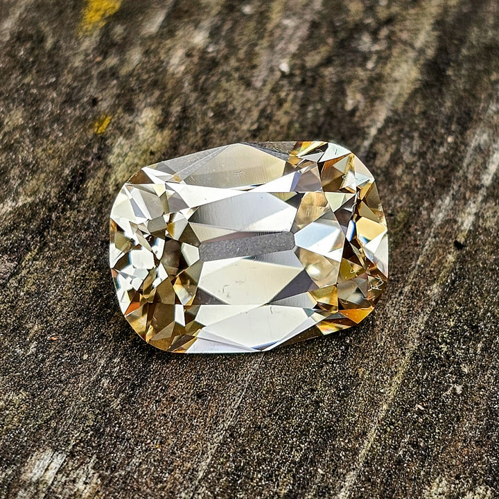 Experimental Samarium YAG, Antique Long Cushion Cut, 8.92 Carats