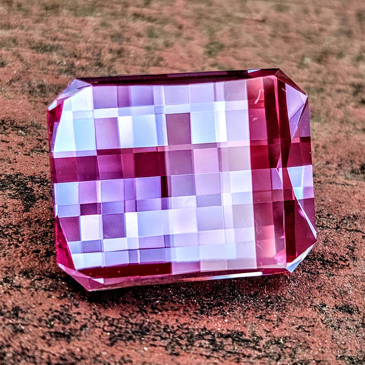 Repurposed Laser Alexandrite, Pixel Rectangle Cut, 28.54 Carats