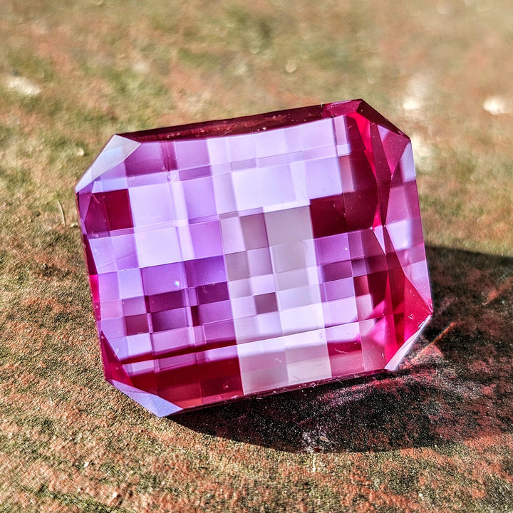 Repurposed Laser Alexandrite, Pixel Rectangle Cut, 50.70 Carats