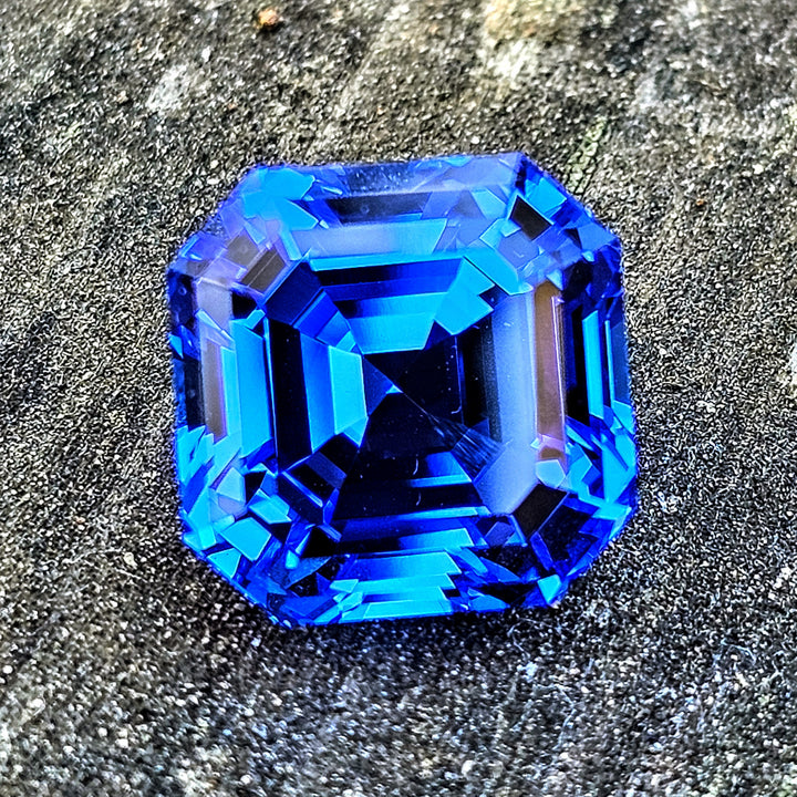 Czochralski Cobalt Spinel, Asscher Cut, 9.55 Carats