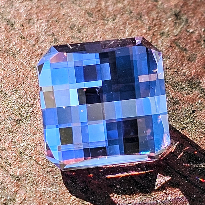 Purple Neodymium YAG, Pixel Square Cut, 5.20 Carats