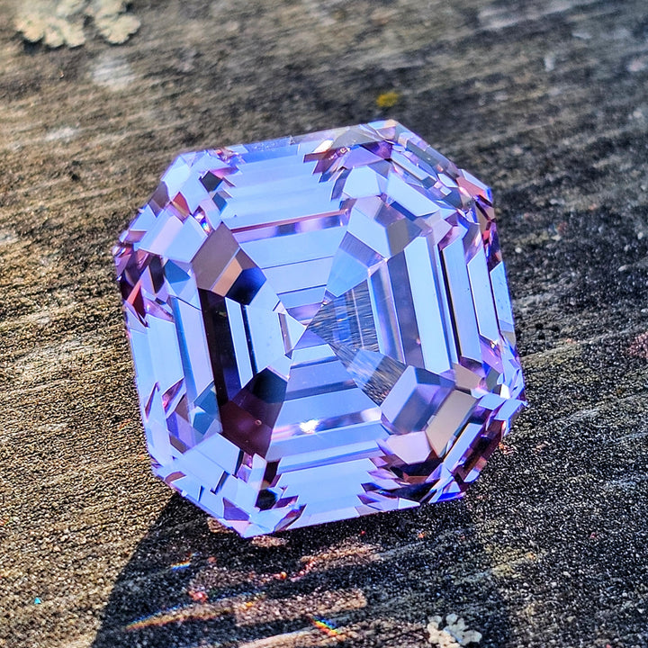 Purple Neodymium YAG, Asscher Cut, 35.21 Carats