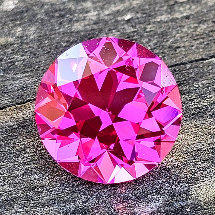 Jedi Color Czochralski Lab Spinel, Traditional Round Brilliant Cut, 10.16 Carats