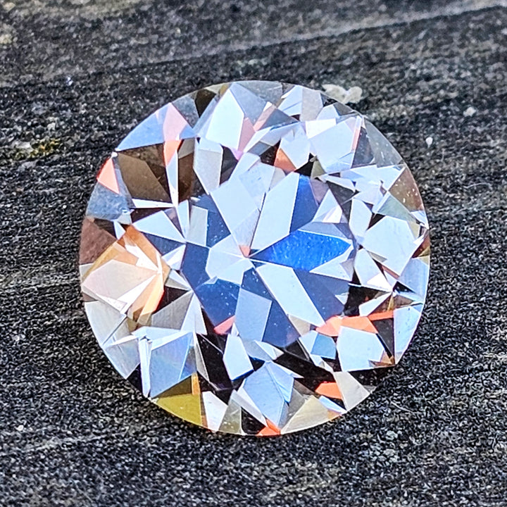 Smoky Lab Spinel , Traditional Round Brilliant Cut, 6.40 Carats