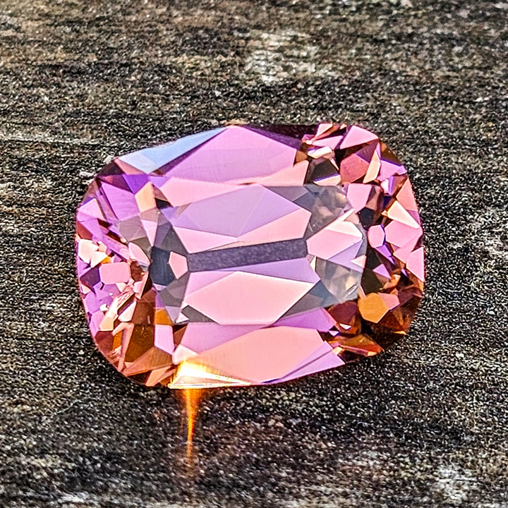 Tangerine Laser Garnet, Antique Long Cushion Cut, 7.43 Carats