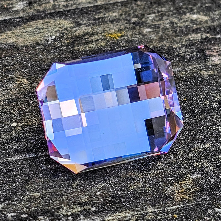 Purple Neodymium YAG, Pixel Rectangle Cut, 11.50 Carats