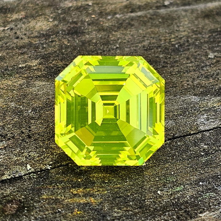 Cerium Doped YAG, Asscher Cut, 15.77 Carats