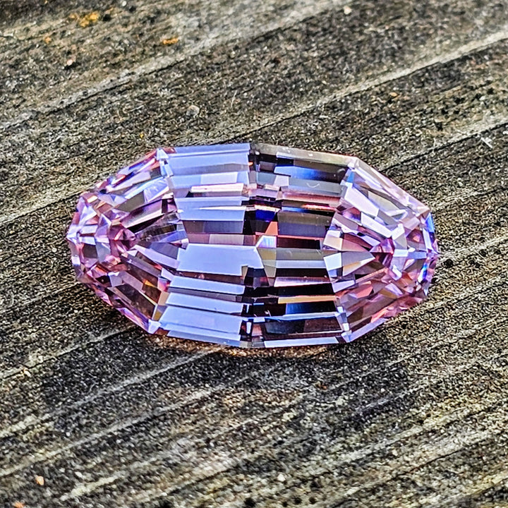 Purple Neodymium+ YAG, Long Step Oval Cut, 6.64 Carats