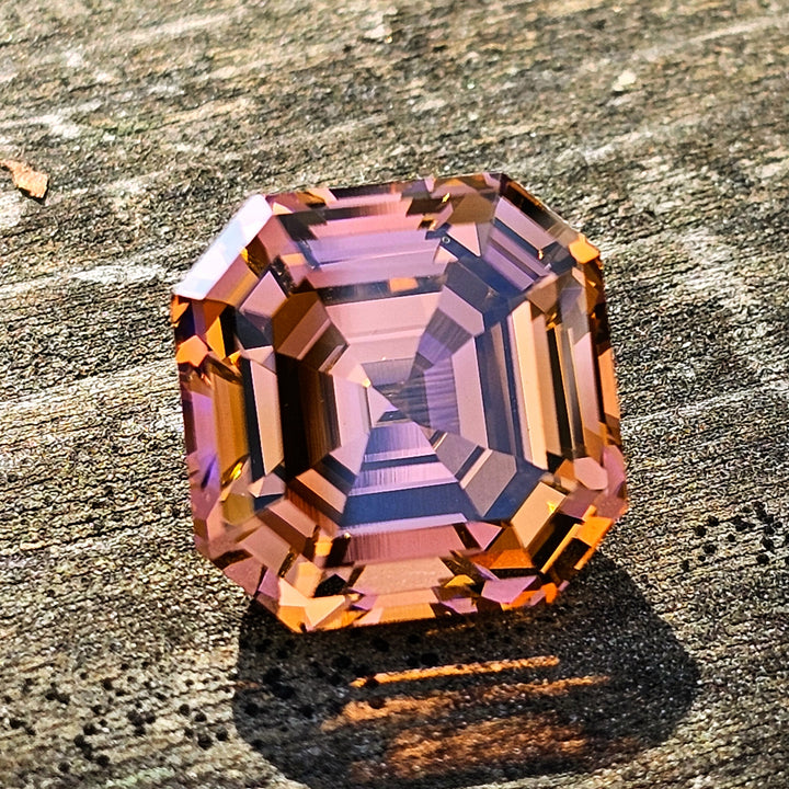 Toasted Orange Erbium YAG, Asscher Cut, 17.74 Carats