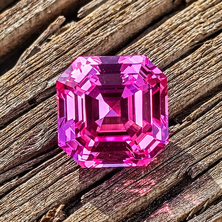 Star Wars Pink Laser Ruby, Asscher Cut, 6.10 Carats