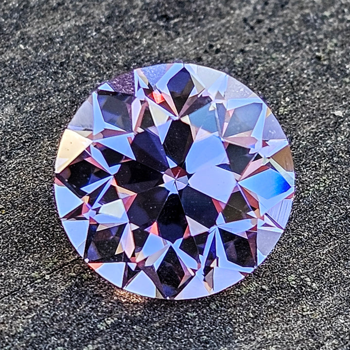 Purple Neodymium YAG, Traditional Round Brilliant Cut, 9.09 Carats