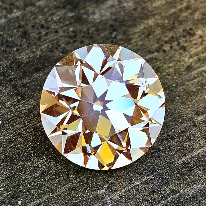 Experimental Samarium YAG, Traditional Round Brilliant Cut, 10.62 Carats