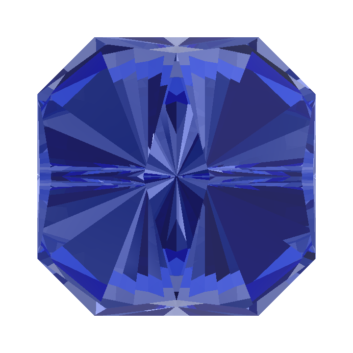 Custom Blue - Teal Sapphire Tessellation Gem