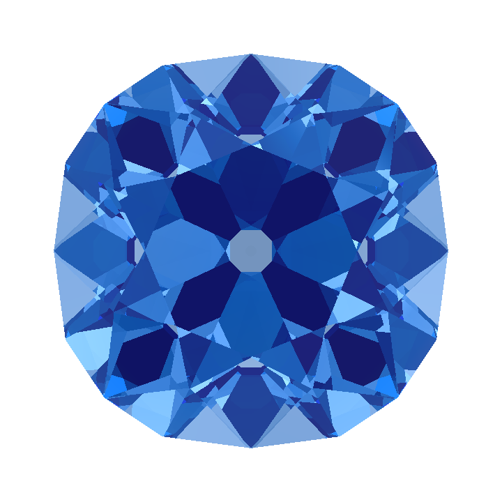 Custom Blue - Teal Sapphire Antique Cushion Gem