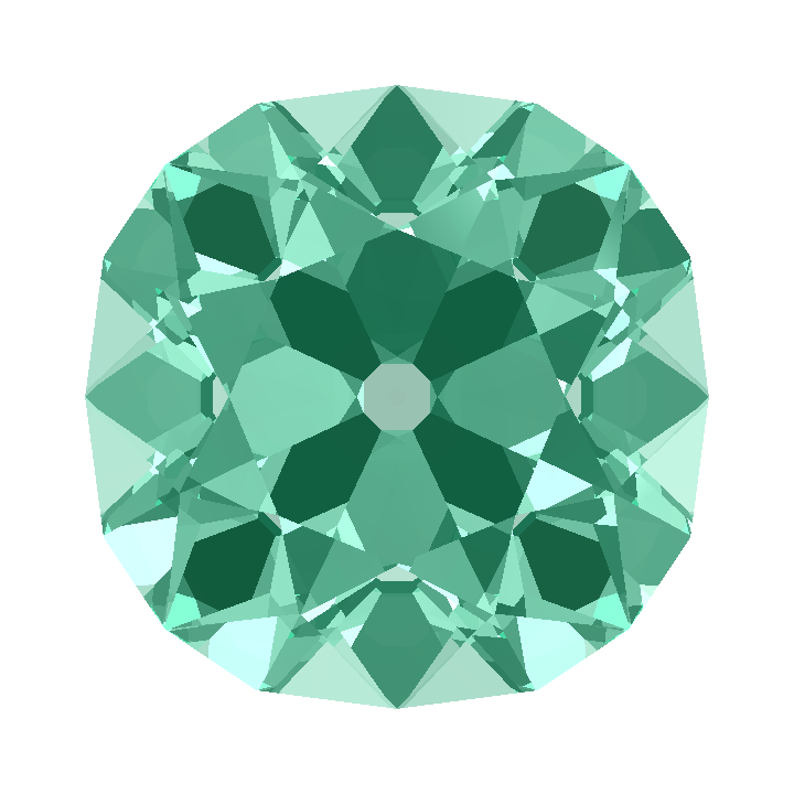 Custom Blue - Teal Sapphire Antique Cushion Gem