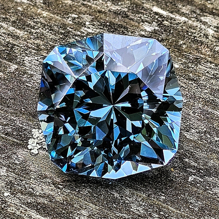 Aqua Blue Lab Sapphire, House Of Sylas Cushion Cut, 49.7 Carats - DJEVA