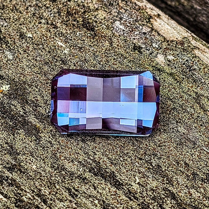 Bright Teal Colored Czochralski Alexandrite, Pixel Rectangle Cut, 10.8 Carats - DJEVA