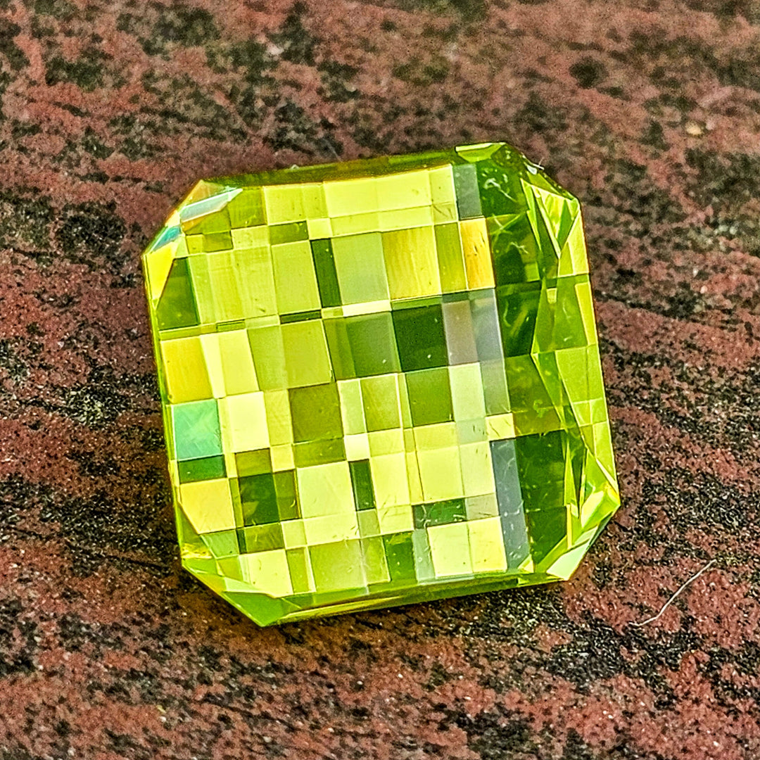 Cerium Doped YAG, Pixel Square Cut, 12.06 Carats - DJEVA