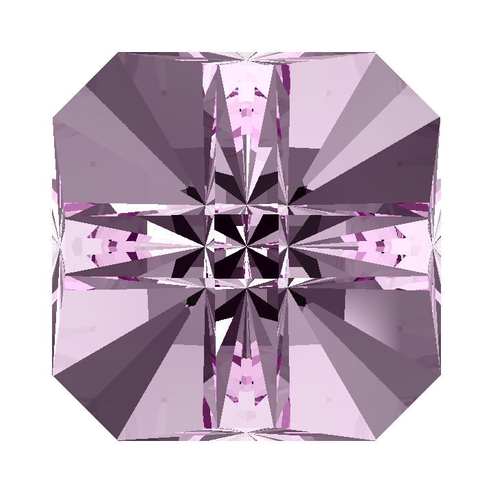 Custom Repurposed Laser Alexandrite Cross Square Gem